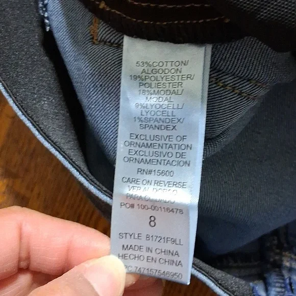 DEMOCRACY Jean Womens 8 BLUE Summer Preowned Denim Used AB SOLUTION Pants - Picture 5 of 6